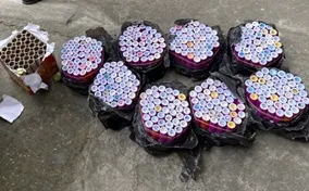 Bắt giữ 5 tạ pháo hoa nổ nhập lậu tại Quảng Ninh