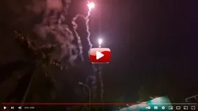 Pháo hoa GIÀN PHUN HOA lần đầu tiên xuất hiện tại Thanh Hóa