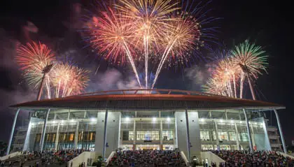 Hà Nội bắn pháo hoa 30 phút tại Mỹ Đình tối 23/1 chào mừng Đại hội XIV