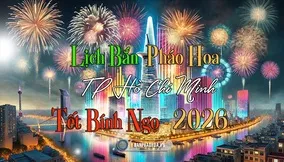 Lịch bắn pháo hoa Tết TP Hồ Chí Minh 2026