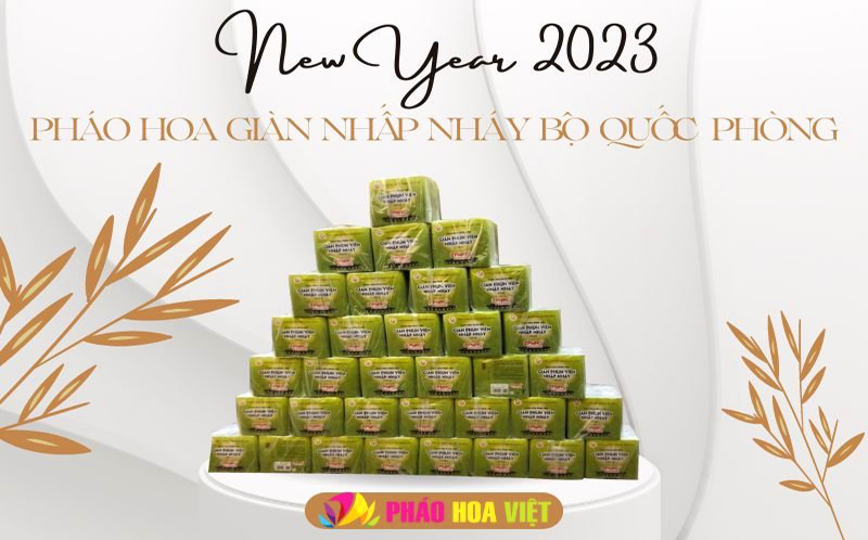 Những điều cần biết về pháo hoa giàn nhấp nháy Bộ Quốc Phòng