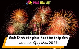 Bình Định bắn pháo hoa tầm thấp đón năm mới Quý Mão 2023