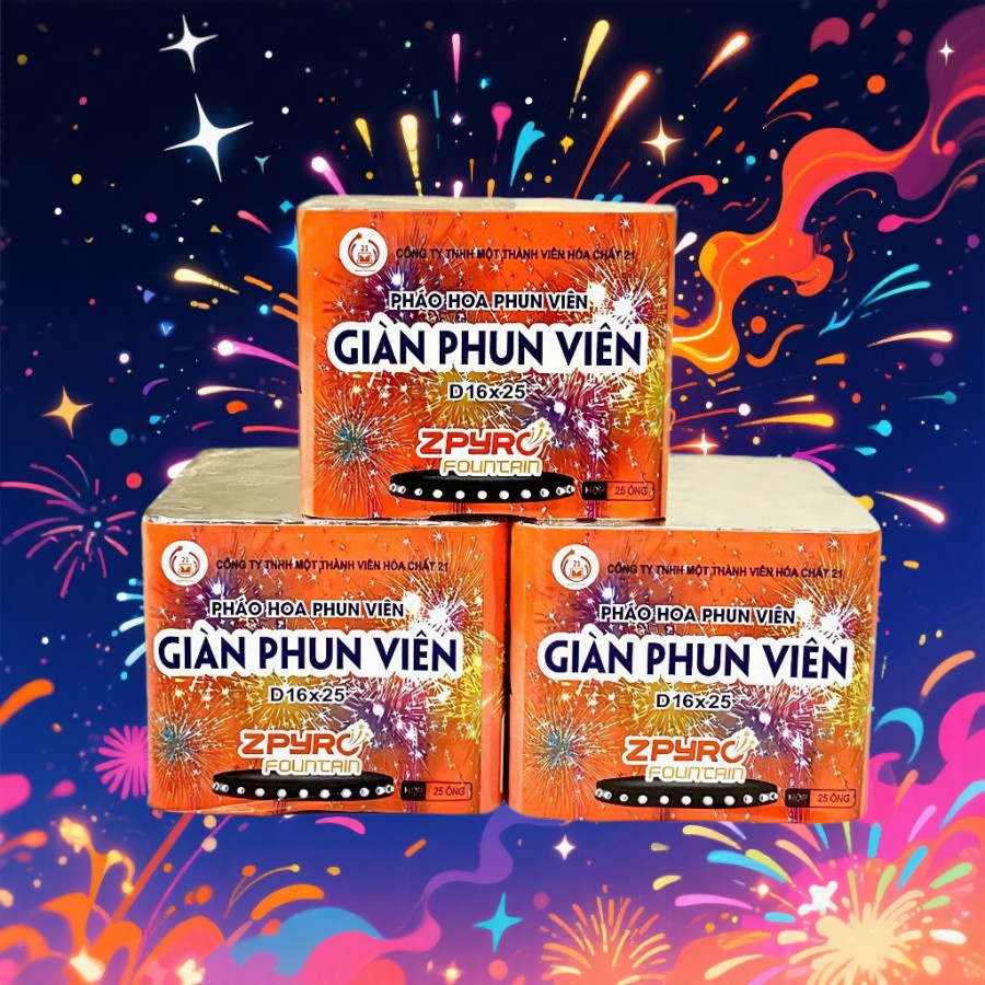 Giàn Phun Viên 2025 – Mẫu mới đón Tết 2026