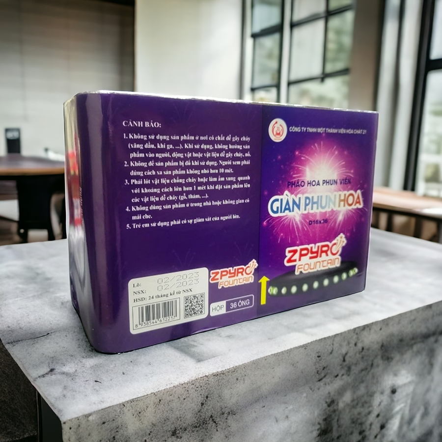 Giàn phun hoa 36 ống (Mới nhất 2026)