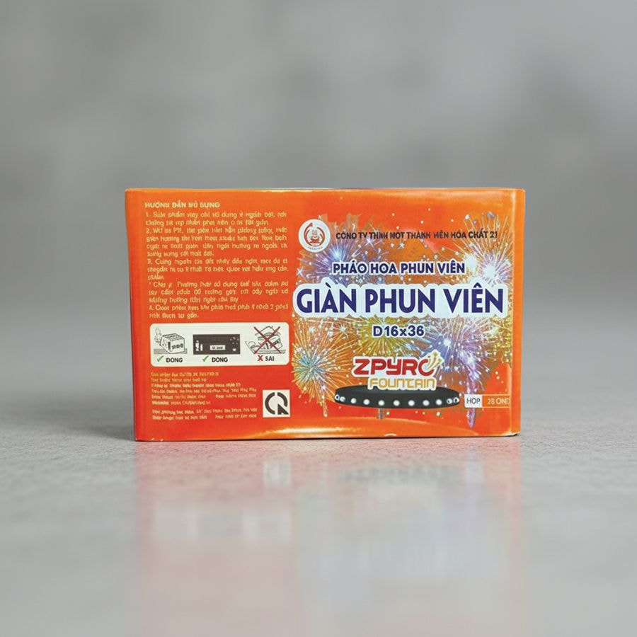 Giàn phun viên 36 ống (Mới nhất 2026)