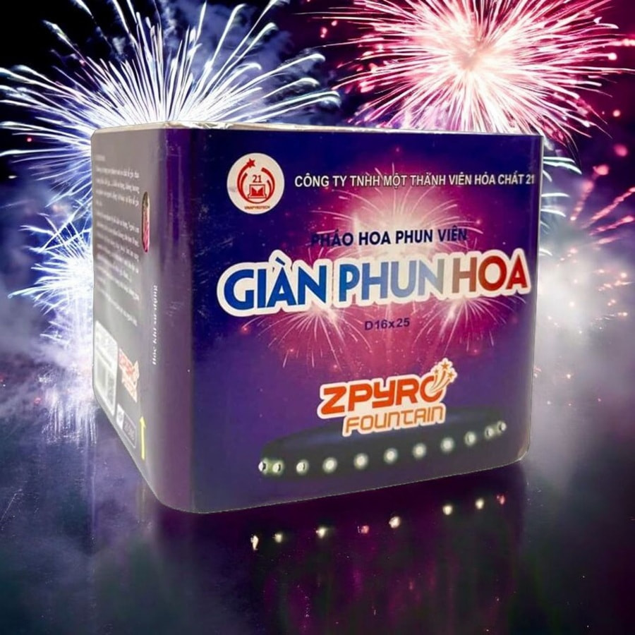 Giàn Phun Hoa 25 ống SX 2025 - Mẫu mới đón tết 2026