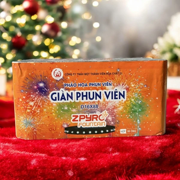 Giàn Phun Viên 88 Ống (D16x88) – Mẫu Pháo Hoa Mới 2026