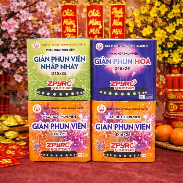 Combo 2 Viên + 1 Hoa + 1 Nháy (D16x25)