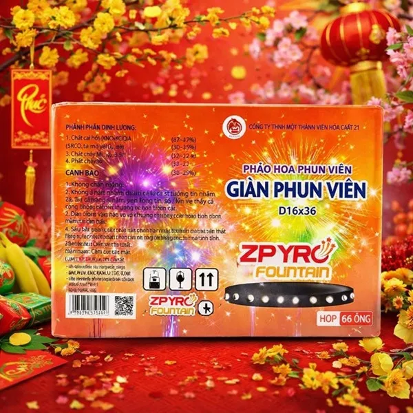 Giàn phun viên 36 ống (D16x36) Mới nhất 2026