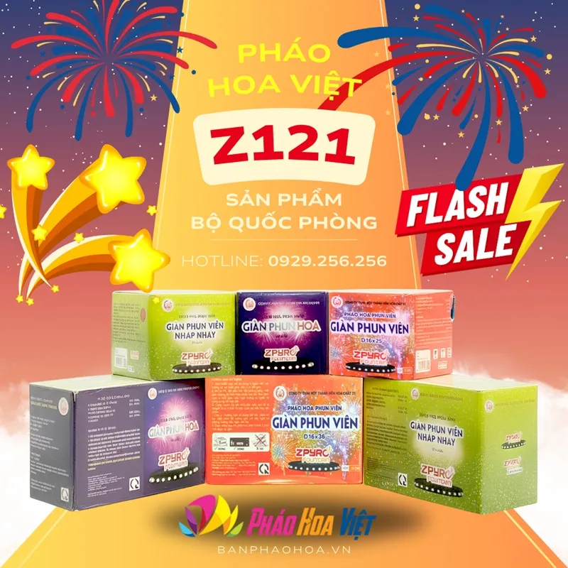 Các loại pháo hoa Bộ Quốc Phòng 2026