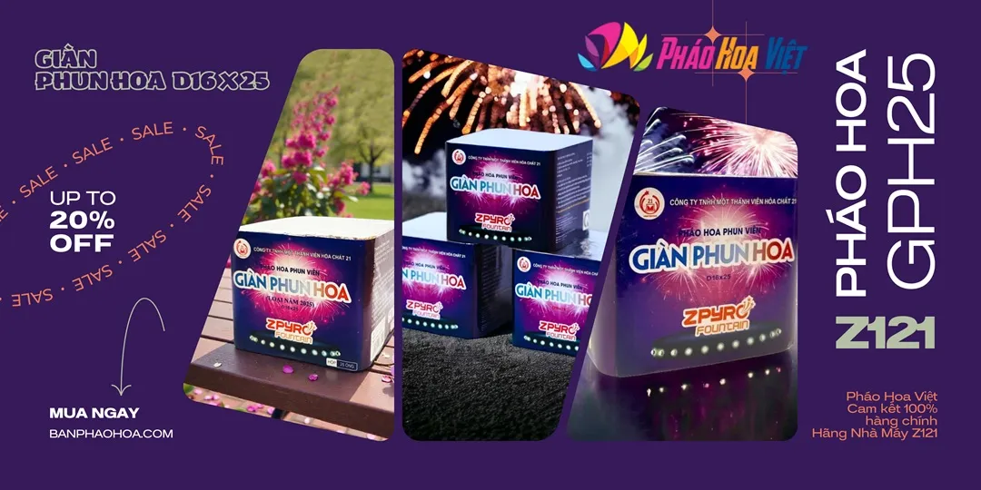 Giàn Phun Hoa 25 ống 2025 Bộ Quốc Phòng Z121