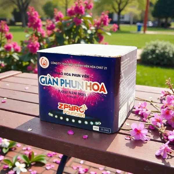 Giàn Phun Hoa 25 ống 2025 Z121 tại Pháo Hoa Việt