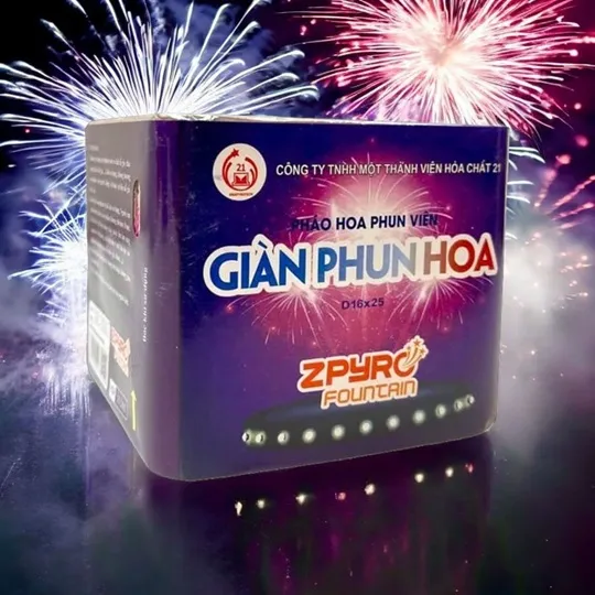Hình chụp cận cảnh Giàn Phun Hoa Z121 Bộ Quốc Phòng
