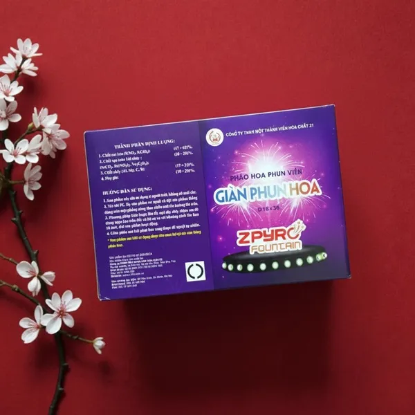 Giàn Phun Hoa 36 ống 2025 Z121 tại kho Pháo Hoa Việt