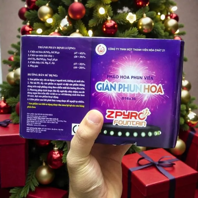 Giàn Phun Hoa 36 Ống 2025 Z121 chính hãng – Pháo hoa Bộ Quốc Phòng