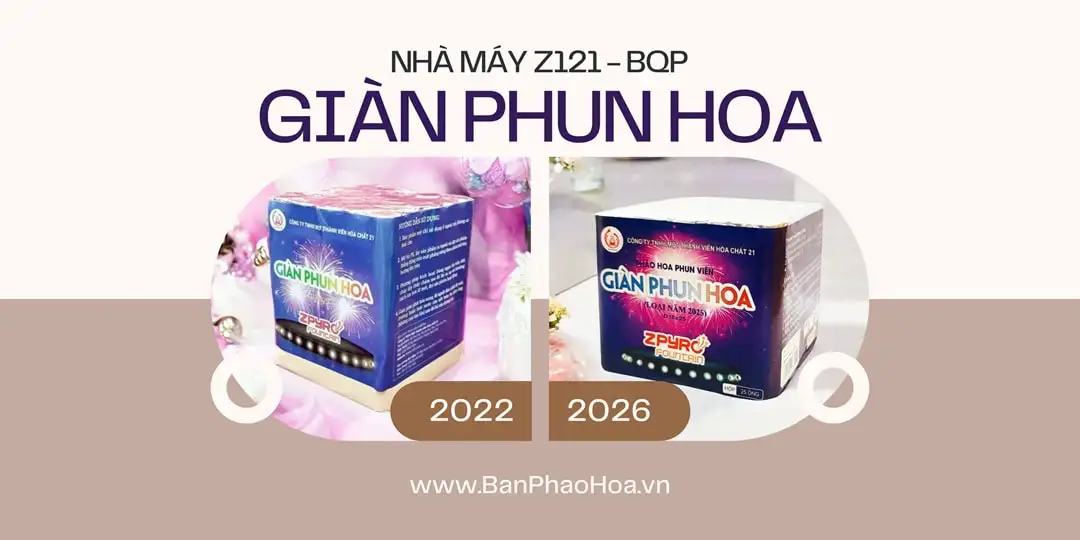 Một số mẫu Giàn Phun Hoa qua các mùa sản xuất