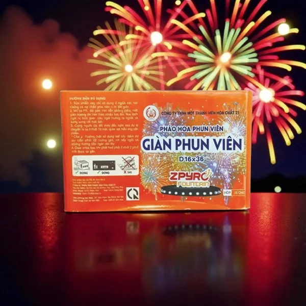 Giàn Phun Viên 36 ống 2025 tại Pháo Hoa Việt