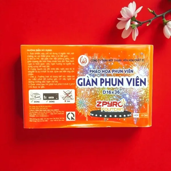Giàn Phun Viên 36 ống 2025 mẫu mới nhất