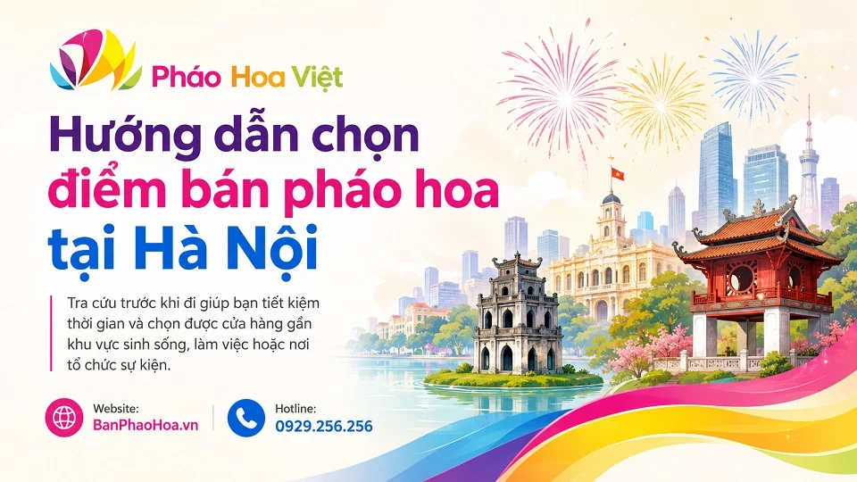 Hướng dẫn chọn điểm bán pháo hoa tại Hà Nội trước khi đến cửa hàng