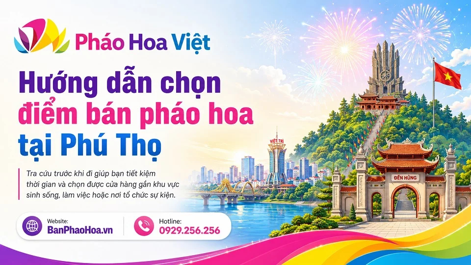 Hướng dẫn chọn điểm bán pháo hoa tại Phú Thọ trước khi đến cửa hàng