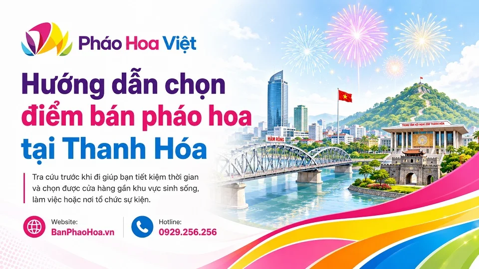 Hướng dẫn chọn điểm bán pháo hoa tại Thanh Hóa trước khi đến cửa hàng
