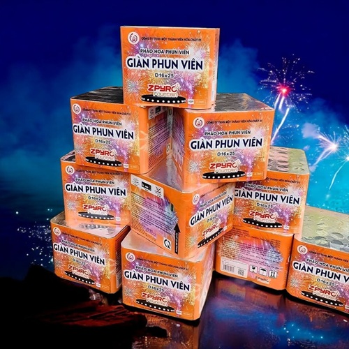 Giàn phun viên 25 ống 2025