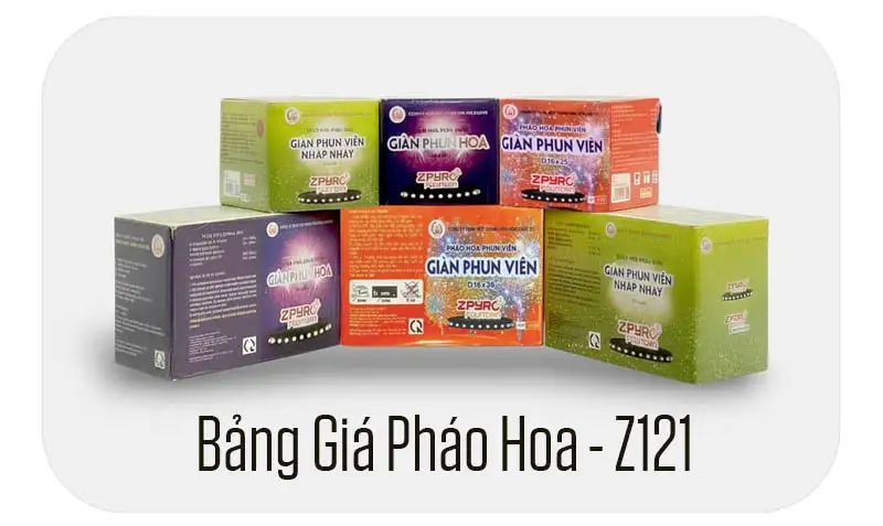 Giá pháo hoa Bộ Quốc Phòng Z121 2025-2026 | Bảng giá mới nhất