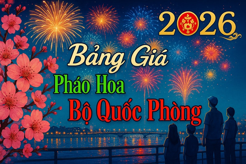 Giá niêm yết pháo hoa bộ quốc phòng 2026