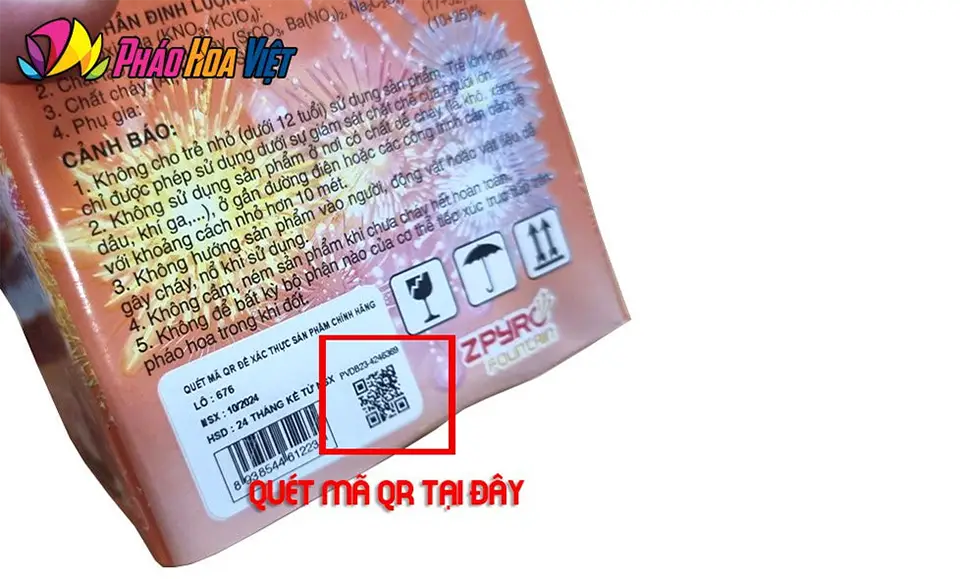 Cách nhận biết pháo hoa chính hãng Z121