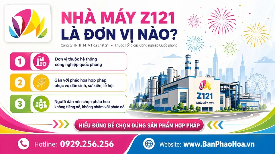 Nhà máy Z121 Công ty TNHH Một thành viên Hóa chất 21 và pháo hoa Bộ Quốc phòng