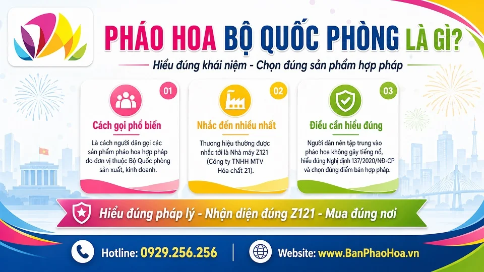 Pháo hoa Bộ Quốc phòng là gì?