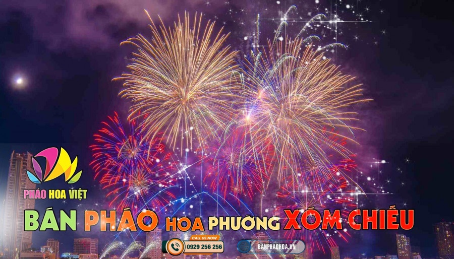 pháo hoa phường Xóm Chiếu 