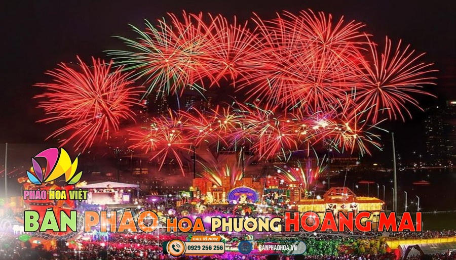 Pháo hoa phường Hoàng Mai