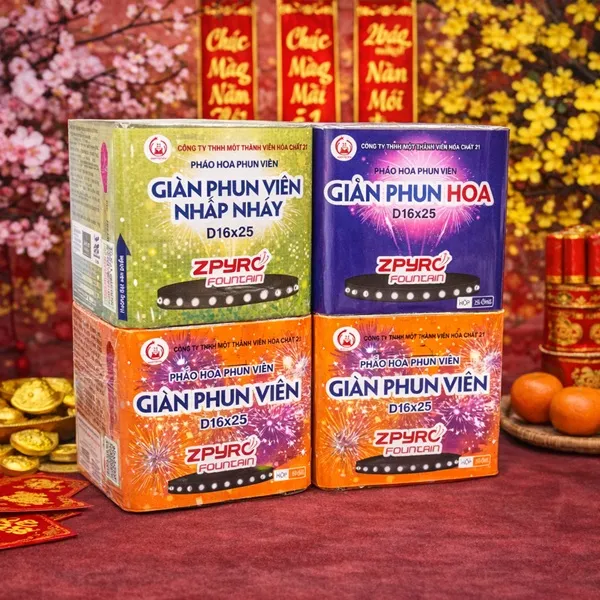 Ảnh 2: Cận cảnh combo 2 Viên 1 Hoa 1 Nháy (D16x25) – đủ bộ Viên Nháy Hoa