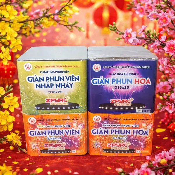 Ảnh 4: Gợi ý ghép song song 100 ống cho combo 2 Viên 1 Hoa 1 Nháy (D16x25)