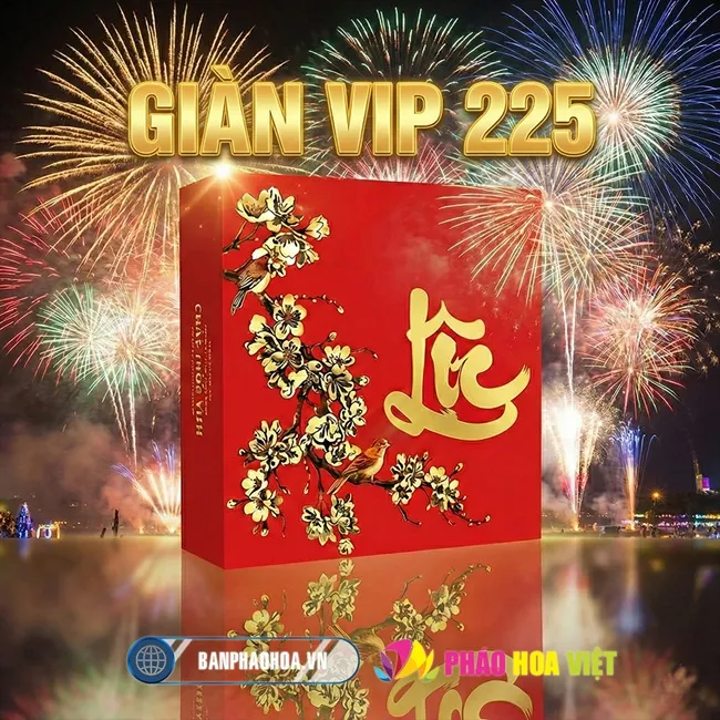 Hình ảnh sản phẩm pháo hoa Giàn VIP 225 ống Z121 Bộ Quốc Phòng