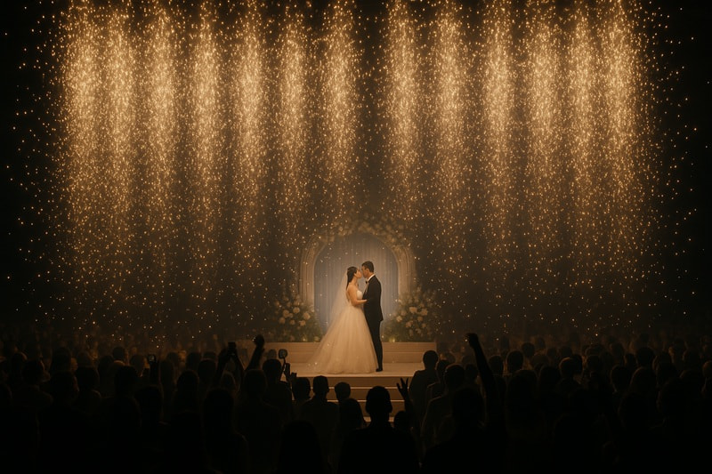 Hiệu ứng pháo hoa thác nước bạc Hiệu ứng thác nước bạc