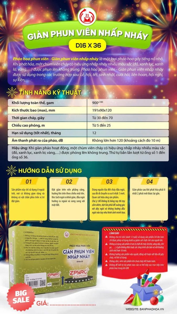 Giàn Nhấp Nháy 36 ống Giàn Nhấp Nháy 36 ống