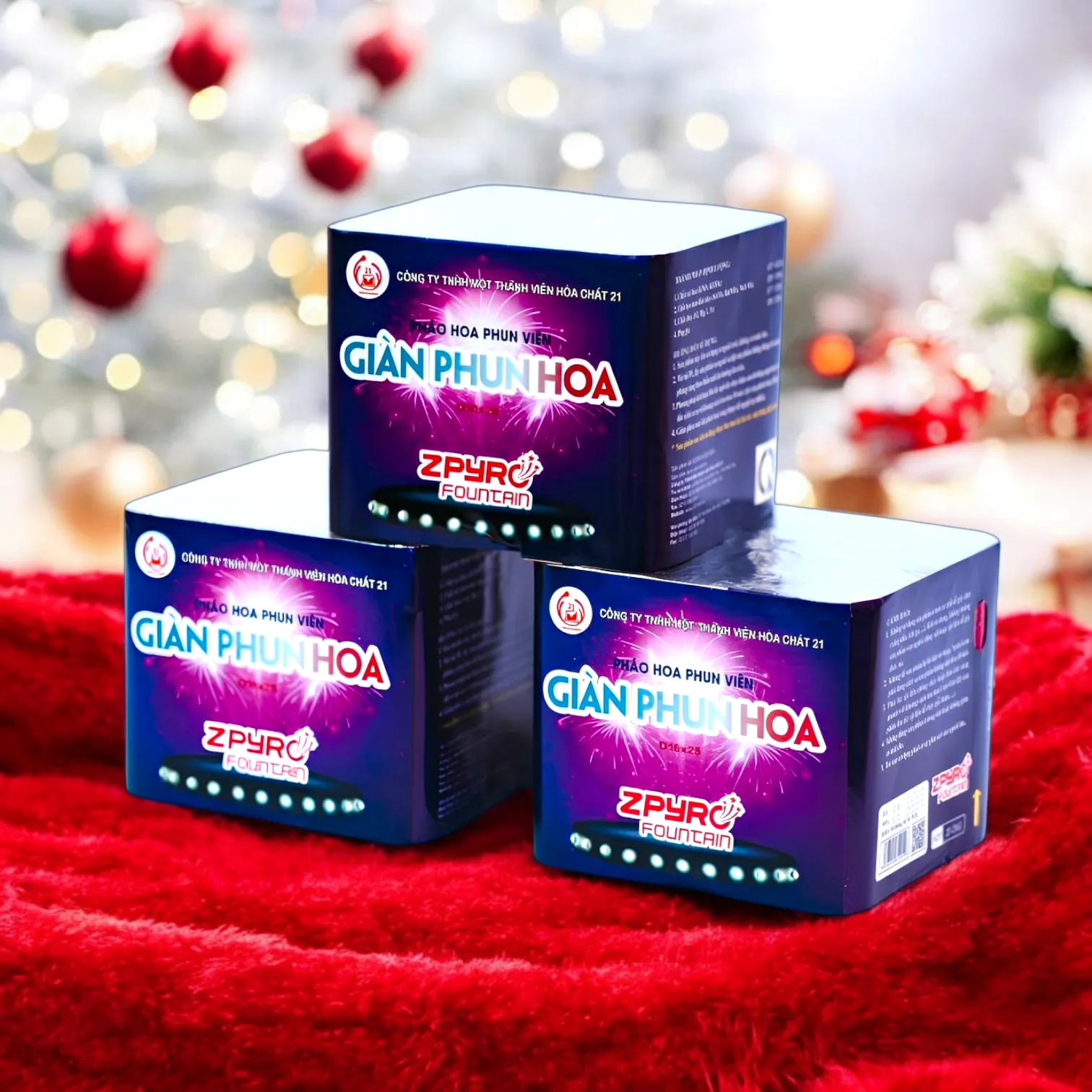 Tem nhãn Giàn Phun Hoa 25 ống Cận cảnh tem/nhãn Giàn Phun Hoa 25 ống