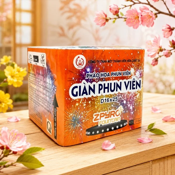 Giàn Phun Viên 25 ống 2026 Z121 – góc chụp sản phẩm