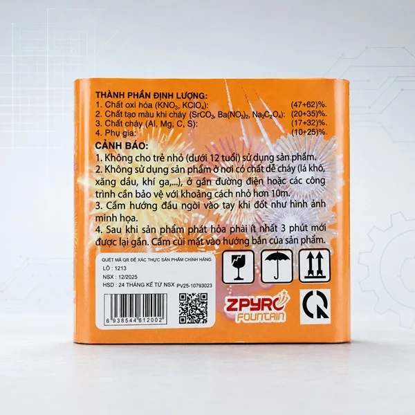 Tem nhãn Giàn Phun Viên 25 ống Z121 Bộ Quốc Phòng