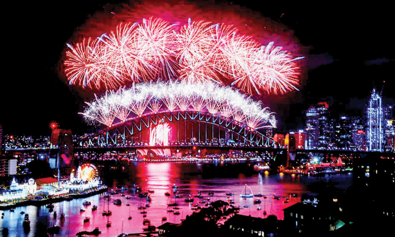 Lễ bắn pháo hoa mừng năm mới, Sydney, Australia