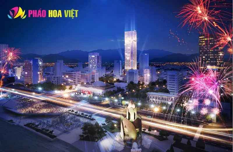 Bắn pháo hoa 2023 tại biển Nha Trang