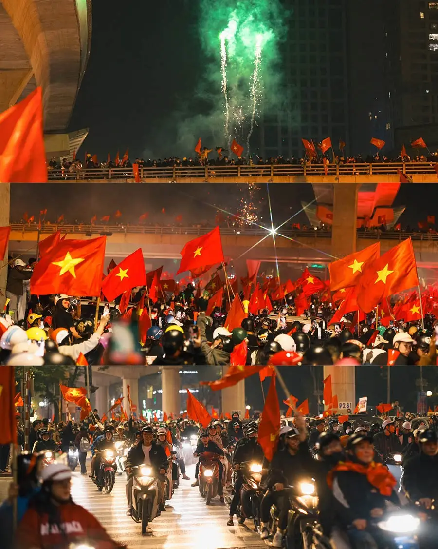 Biển người đi bão mừng chiến thắng U23 Việt Nam - 01