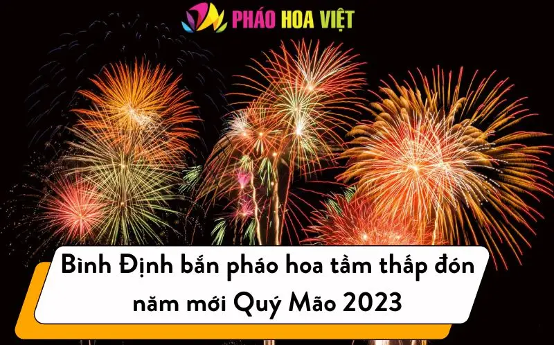 Bình Định tổ chức bắn pháo hoa tầm thấp giao thừa 2023