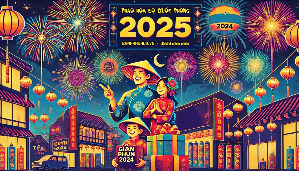 Cơn sốt giá pháo hoa Bộ Quốc Phòng 2025