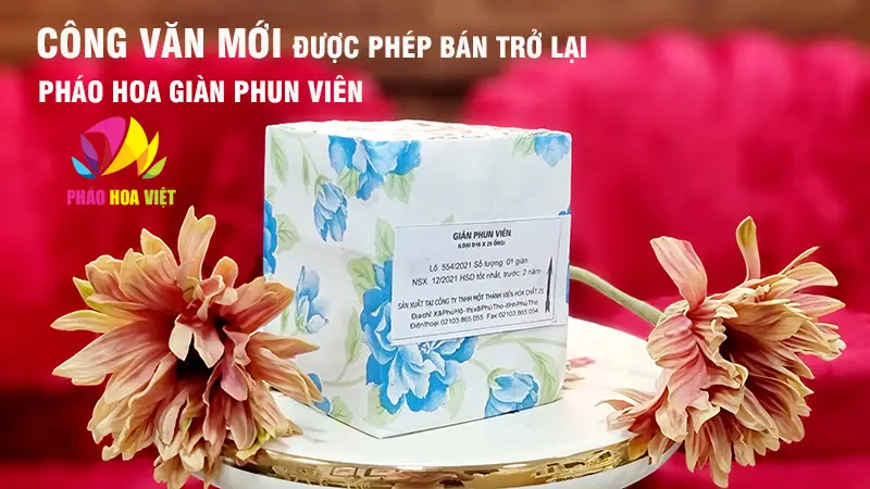 Pháo hoa giàn phun viên được cho phép bán trở lại