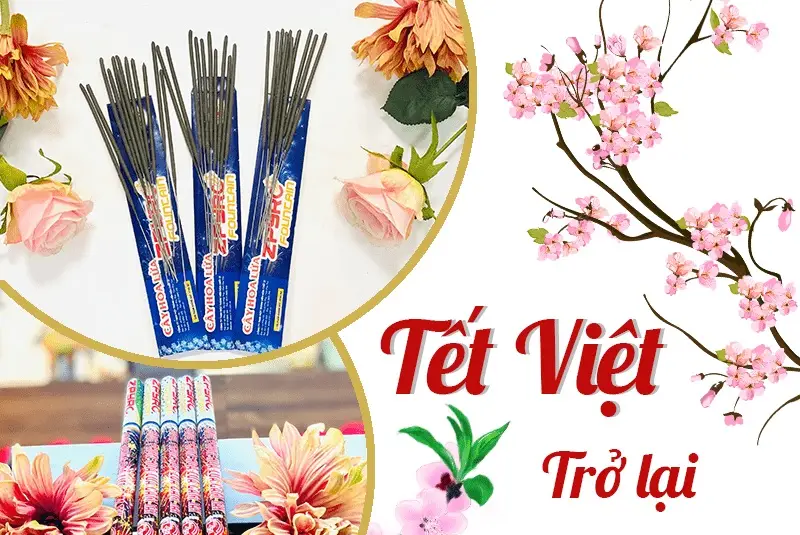 Pháo hoa mang tết Việt xưa trở lại Pháo hoa mang tết Việt xưa trở lại