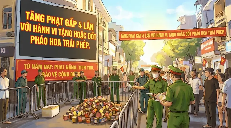 Siết chặt quy định về pháo hoa nổ