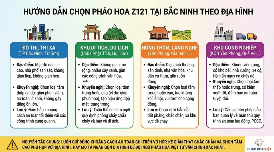 Bản đồ Bắc Ninh và các khu vực giao pháo hoa